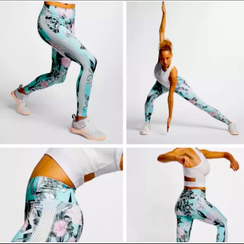 Nike DRI-FIT Leggings Size Small, Topaz Mist